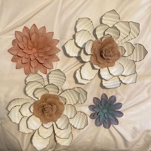metal flower wall art